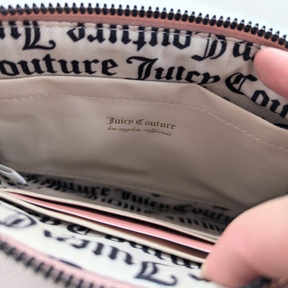 Juicy Couture Dusty Blush Quilted Diamond Faux Leather Wristlet NEW WITH TAGS - Picture 9 of 16